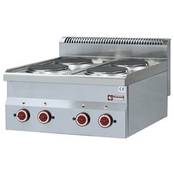 Cuisinière Électrique 4 plaques Top E60/4P6T